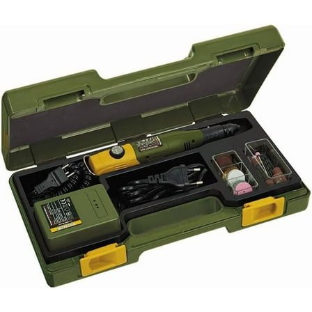 PROXXON MICROMOT 60/EF with mains adapter and 43 industrial quality bits and cutters, 38514