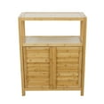 thumbnail image 2 of Eccostyle Solid Bamboo Spa or Bath 2 Door Utility Cabinet - Natural, 2 of 7