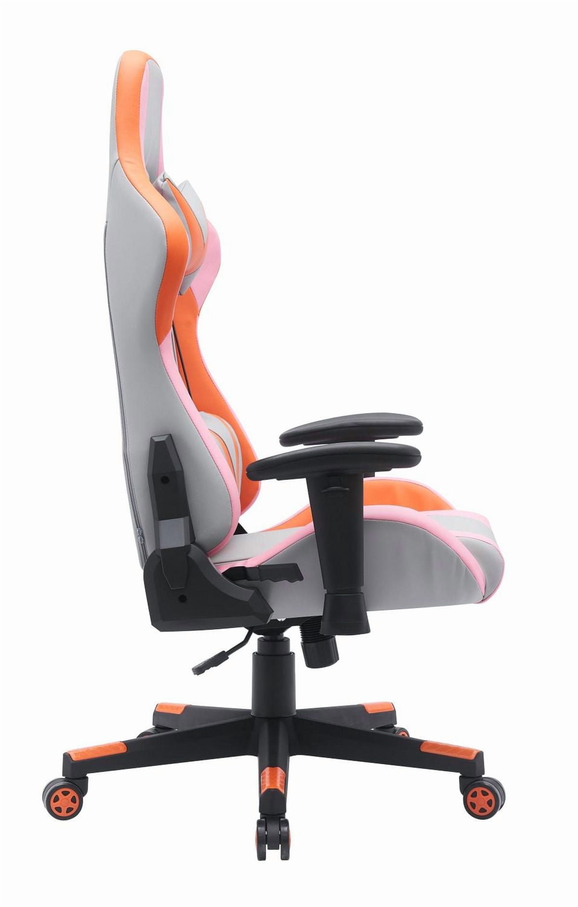 Zoya Gaming Chair, Grey/Orange