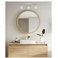 thumbnail image 5 of allen + roth Houlton 22-Inches 3 -Light Brushed Nickel Modern/contemporary Vanity light, 5 of 9