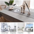 thumbnail image 5 of Rectangle Table Cloth Linen Cotton Tablecloth Embroidery Burlap Kitchen Dinning Table Cloths Rustic Farmhouse Tablecloths for Outdoor Party(Quiet Gray, Square,55 x 55 Inch), 5 of 5