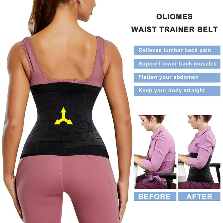 Gotoly Waist Trainer for Women Shapewear Tummy Control Waist Cincher Body  Shaper Workout Girdles Slim Belly Band(Black X-Large)
