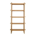 thumbnail image 4 of Better Homes & Gardens Springwood 5 Shelf Bookcase with Solid Wood Frame, Light Honey Finish, 4 of 9