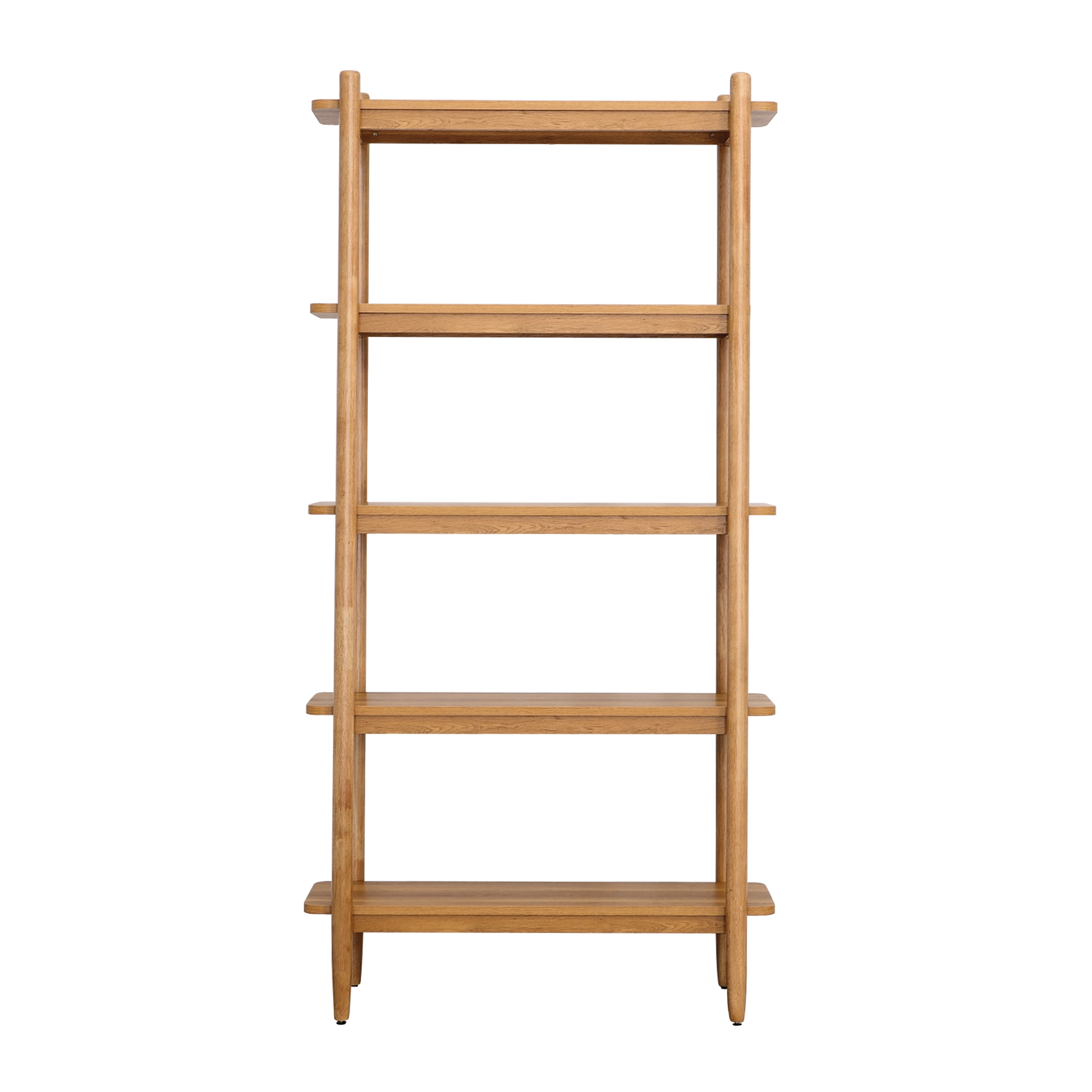 Better Homes & Gardens Springwood 5-Shelf Bookcase, Light Honey photo 3