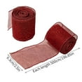thumbnail image 3 of 2.5 Inch Wide Christmas Wired Ribbon Snowflake Organza Sheer Glitter Ribbon for Xmas Tree, Wreath, Party Decoration, Gift Wrapping (Red, 16.4 Yards), 3 of 3
