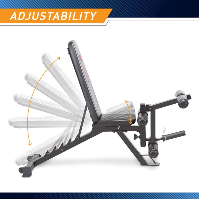 Marcy Multipurpose Adjustable Utility Slant Board Bench, 600 lb photo 3