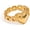All Gold, variant on 18K Gold Plated Two-Tone Color Watch Band Heart Shape Rings for Women,Stainless Steel Love Chain Link Ring, Fashion Band Finger Ring,Jewelry Gifts For Birthdays Anniversary