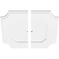 thumbnail image 4 of Ekena Millwork CMP18LE2-01000 18 Po OD x 1 Po ID Carré Locke Architecture Grade Médaillon de Plafond Contemporain PVC - 2 Pièces, 4 of 4