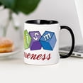 thumbnail image 4 of CafePress - Autism Awareness Mug - 11 oz Ceramic Mug - Novelty Coffee Tea Cup, 4 of 6