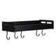 thumbnail image 5 of Estante de toallas, estante de condimento de utensilios de cocina casero de tornillo de montaje en pared negro para la cocina, 5 of 7