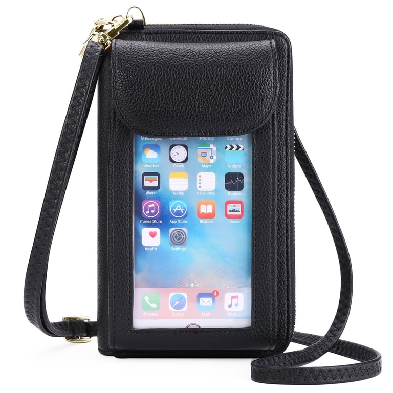 FALAN MULE Cell Phone Crossbody Wallet, RFID Blocking photo 1