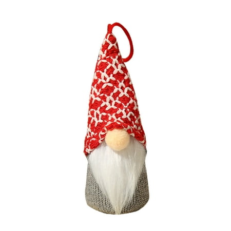 

Veki Doll Old Illuminated Doll Pendant Man Christmas Long Knitted Tree 2022 Beard Decoration & Hangs Spruce Garland 9 Ft