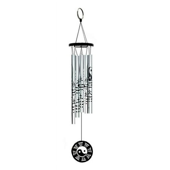 Extra Small Bagua Wind Chime Pendant, Retro Metal Chime, Fortune Garden