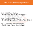 thumbnail image 2 of MAX Advanced Brakes - Brake Kit For 1995-2001 Ford Explorer| Carbon Ceramic Brake Pad and Rotor Kit Front and Rear| Daily Driving OE Replacement Brake Rotors, 2 of 9