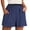 Navy, variant on EDFBUYKRS Female Women Pants Casual Baggy Cargo Pants Women Plus Size Tall Women Solid Color Summer Pocket Casual Wide Leg Pants Home Pants Summer Loose Sports Shorts Xxl