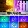 thumbnail image 5 of Yescom 4 Packs 33FT LED String Lights 100 Led RGB Lights 20 Colors with Remote & Bluetooth Fairy Light for Party Garden, 5 of 9