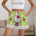 thumbnail image 2 of Hello Kitty Womens Lace Boxer Pajamas Shorts Soft Elastic Waist Lounge Shorts Printed PJ Bottoms, 2 of 7