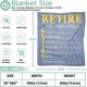 thumbnail image 2 of LHSHID Retirement Gifts for Men and Women Coworker Retirement Throw Blanket Retired Gift for Wife Husband Teachers Nurses Mom Dad Grandpa Grandma Friend Farewell Gifts for Coworkers Boss 60x80in, 2 of 6