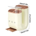 thumbnail image 3 of YIMWNYI MultiFunctional Knife Block Organizer, Kitchen Utensil Holder, Knife Storage Solution, Durable Plastic Design, Easy Access Kitchen Storage, NonSlip Base, Water Collection Tray, 3 of 5