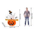 thumbnail image 2 of Halloween Inflatable Pumpkin Yard Decoration Party Desktop Ornament for Indoor Outdoor Holiday Festive, 2 of 8