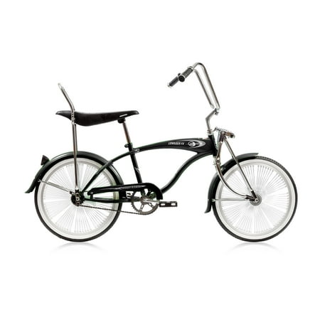 Wonder Wheels Boys 20'' Lowrider Hi-Ten Steel Coaster Brake Single Speed Bicycle, Black
