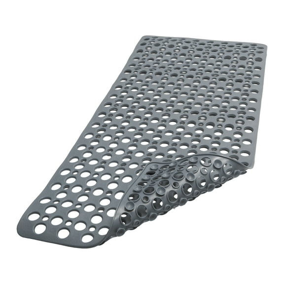Unique Bargains Nonslip Bathtub Mat Bathtub Shower Mat Machine Washable Bath Mat for Tub Nonslip 35.43"x23.62" Grey