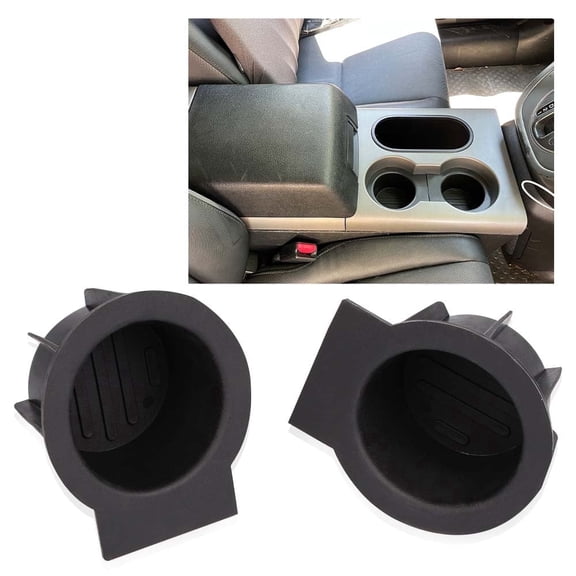Cup Holder Insert, Fit for Ford F150 Expedition Navigator(Does NOT Fit Flow Through Consoles on 2009-2014 F150 Models) Black 41008 2L1Z-7813562-AAA 2L1Z7813562AAA