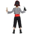thumbnail image 4 of Boys Pirate Costume, Sea Buccaneer Top Shorts Belt Accessories Set for Kids Halloween 3-4 Years, 4 of 7