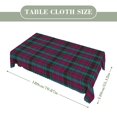 thumbnail image 2 of Alma College Tartan Rectangular Tablecloth 55"x70" with Lace Edge, Washable Durable Table Cover for Dining, Indoor Outdoor Home Restaurant Decor, 2 of 5