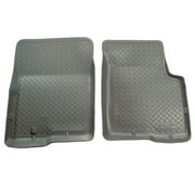 Husky Liners by RealTruck Classic Style Series | Compatible with 1997 - 2024 Ford E-350, 17-24 E - 450 SD, 1997 - 2014 Ford E-150/E-250, Front Floor Liners, Grey | 33252