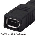 thumbnail image 4 of Convertidor de adaptador de transferencia de datos IEEE 1394 tipo A 400 de 6 pines hembra a 1394 tipo B 800 de 9 pines macho Xemadio 2035313, 4 of 9