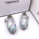 thumbnail image 4 of Billuyoard Paquete de 2 Clips para zapatos de flores de cristal acrílico para boda, fiesta, ropa nupcial, zapatos, sandalias de tacón alto, Artesanía, 4 of 6