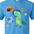 thumbnail image 4 of Inktastic Tyrannosaurus Rex Vs. Meteor Fun Space Dinosaur T-Shirt, 4 of 5