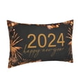 thumbnail image 2 of Haiem Pillowcase for Hair and Skin Queen - HAPPY NEW YEAR 2024 Printed Soft Pillowcase with Envelope Closure-16"x24", 2 of 9