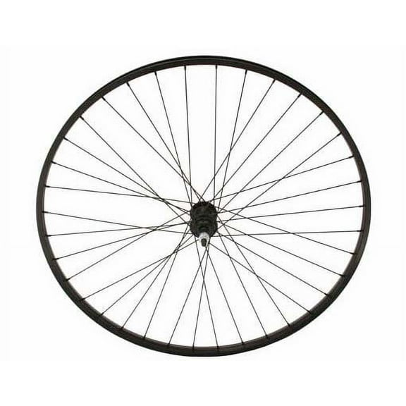 27" x 1 1/4" Alloy Free Wheel 14G Black. Bicycle wheel, bike wheel, 27" bike wheel, 27" bicycle wheel