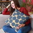 thumbnail image 2 of Plutus Brands Blue Plutus Spotty Dot Luxury Throw Pillow 20 in x 36in, Double Sided 20" x 36" King, 2 of 9