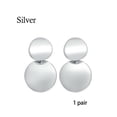 thumbnail image 4 of 1 par de pendientes de aleación, colgante de oreja, placa redonda de larga duración a prueba de óxido Multicolor, regalo de fiesta exquisito Ropa, zapatos y accesorios Miscelánea Plata Guardurnaity AP019011-02, 4 of 6