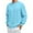 A01_Light Blue, variant on Mens Crew Neck Blouses Tops Thermal Casual Sweatshirt Long Sleeved Pullover Sweater Blouses Plain Classic Sweat Blouses Athletic Running Gym Workout Workwear Clothes