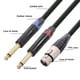 thumbnail image 1 of Cable De Audio XLR hembra a doble cable de audio macho de 6,35 mm Cable de audio de repuesto (3M) Ndcxsfigh Para estrenar, 1 of 8