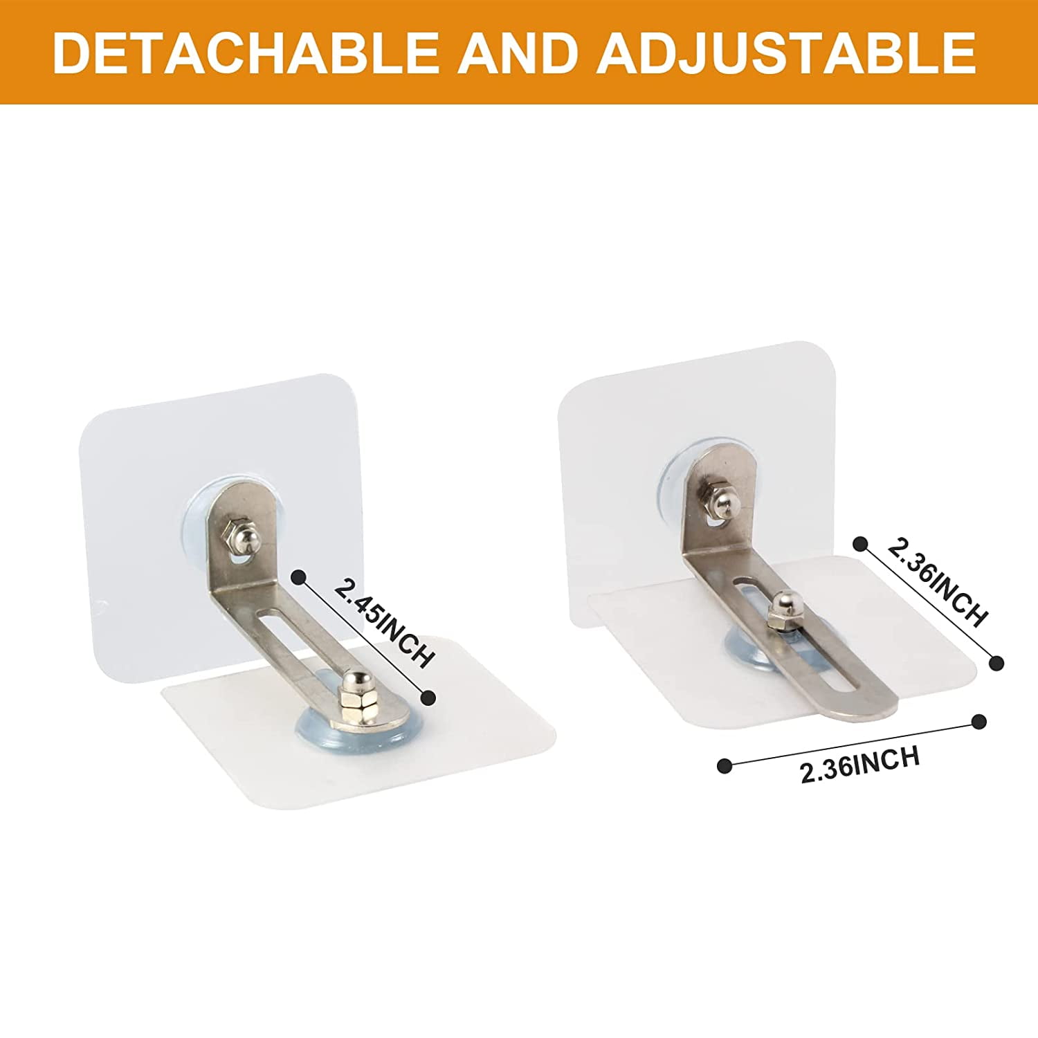 Adhesive Furniture Wall Anchors No Drill (10 Pairs), Anti Tip Furniture Straps Kit for Baby Proofing, Secure Bookcase Dresser Shelf Cabinet to Wall for Child Safety - No Screw