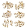 thumbnail image 2 of thinsony 10 Piece Round ABS Imitation Pearl Charm Pendant for Jewelry DIY Making 8mm, 2 of 9