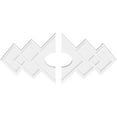 thumbnail image 2 of 36"W x 24"H x 7"ID x 11 1/4"C x 1"P Zoe Architectural Grade PVC Contemporary Ceiling Medallion, Two Piece, 2 of 11