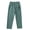 Dark Green, variant on Men's Coconut Tree Print Linen Cropped Pants, Lightweight Blend, for Casual Outings & Yoga, 3/4 Length for Summer