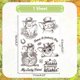 thumbnail image 2 of Sellos de silicona para el Día de San Patricio con diseño de cerdo y trébol. Sellos transparentes con un bonito diseño., 2 of 6