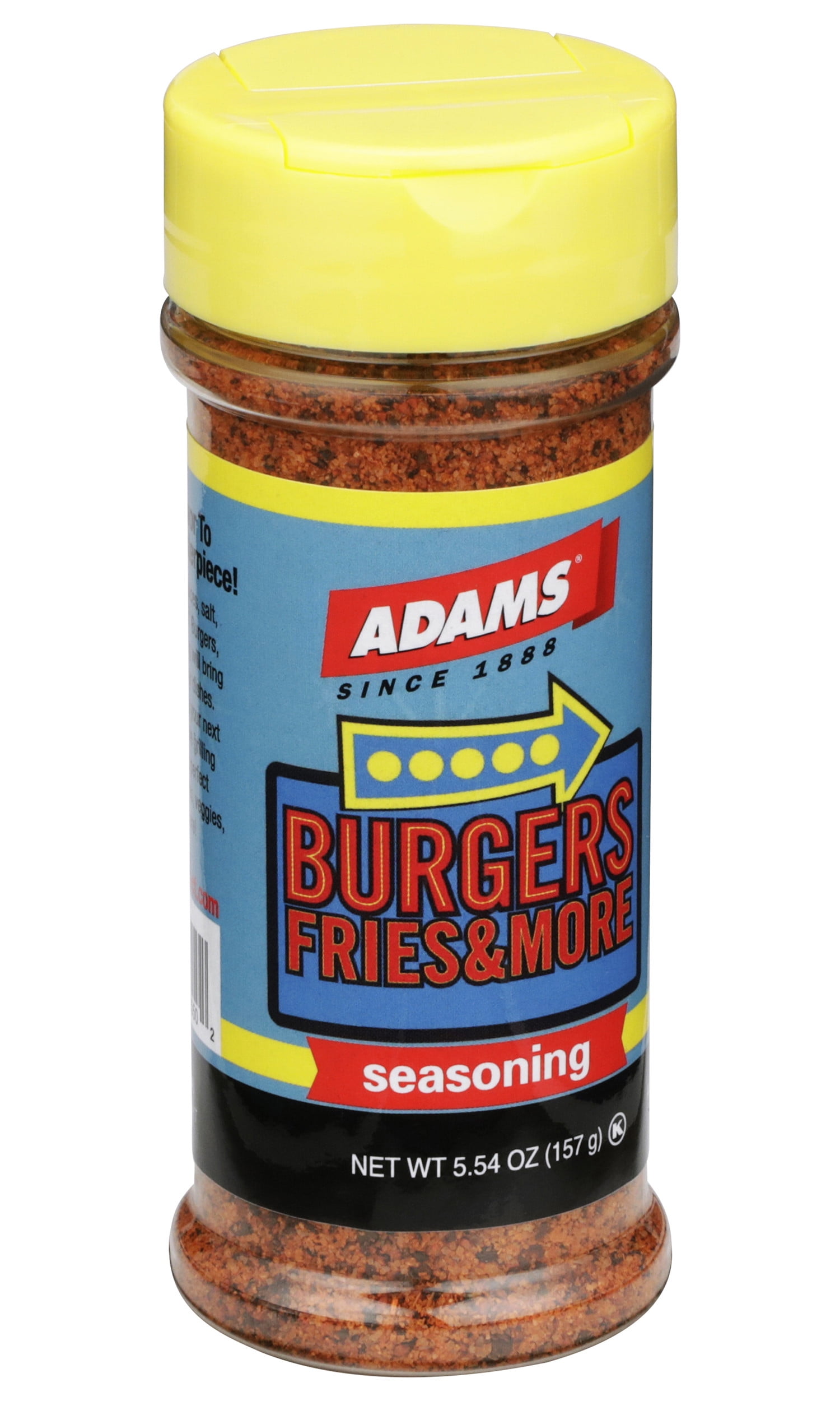(3 pack) Adams Burgers, Fries & More Multi-Seasoning, 5.54 oz