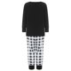 thumbnail image 4 of Conjunto de pijamas navideños familiares a juego: camisetas con estampado de letras y pantalones a cuadros. Pijamas de vacaciones para papá, mamá e hijos., 4 of 9
