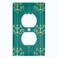 thumbnail image 2 of Metal Light Switch Plate Cover Elegant Burgundy Chandelier Damask DAM096, 2 of 13
