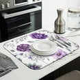 thumbnail image 5 of Microfibre Drying Mat for Kitchen Pioneer Dish Drying Drainer Mat Absorbent Colorful Floral Drying Mat Washing Up for Glass, Plate & Cup 16inch X 18inch, 5 of 7