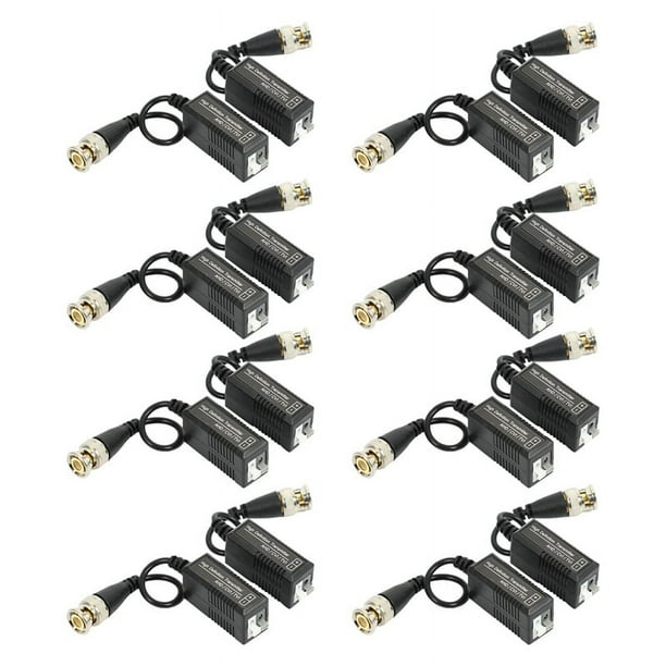 8 Pares Transmisor Y Transceptor Pasivo de Video Balun con Cable para 1080P TVI / CVI / AHD / 960H DVR Camera