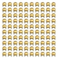 thumbnail image 1 of Shisuyan Brass Permanent Rivets Hexagon Studs Golden 100Set 6Mm, 1 of 8